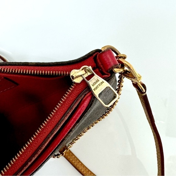 Louis Luitton Pallas Clutch Monogram Canvas Crossbody Handbag, Authentic - Picture 6 of 16